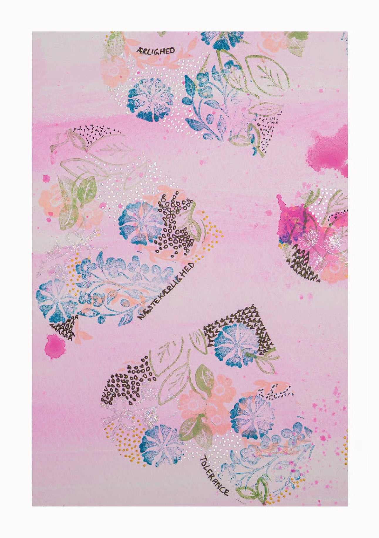 LCD kunstkort A5 nr. 1