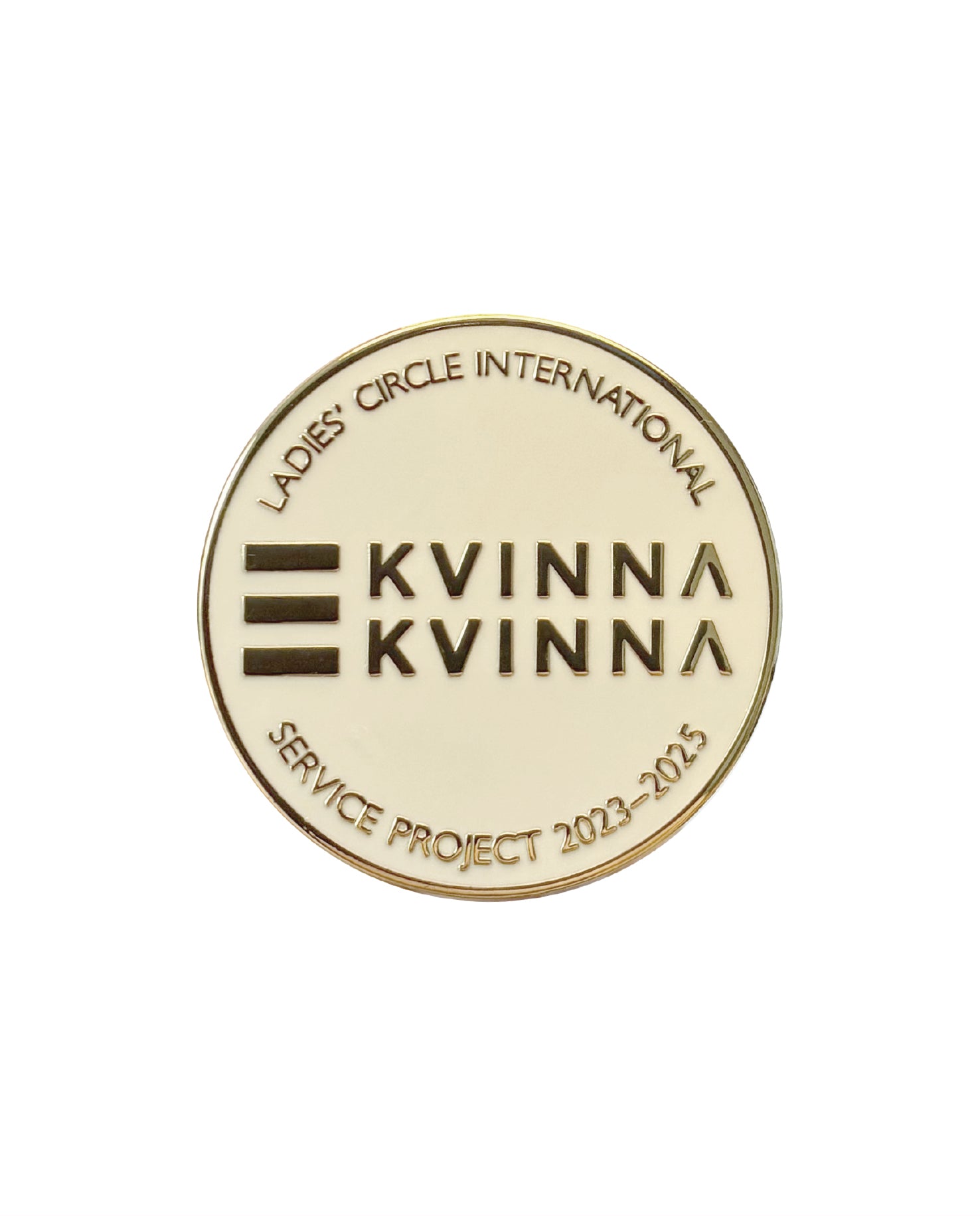 LCI ISP 2023-2025 - Kvinna till Kvinna pin - hvid