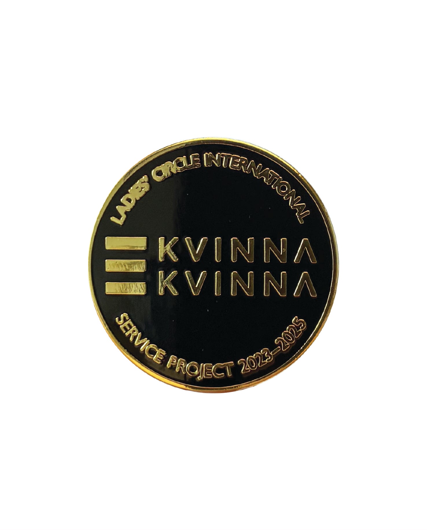 LCI ISP 2023-2025 - Kvinna till Kvinna pin - sort