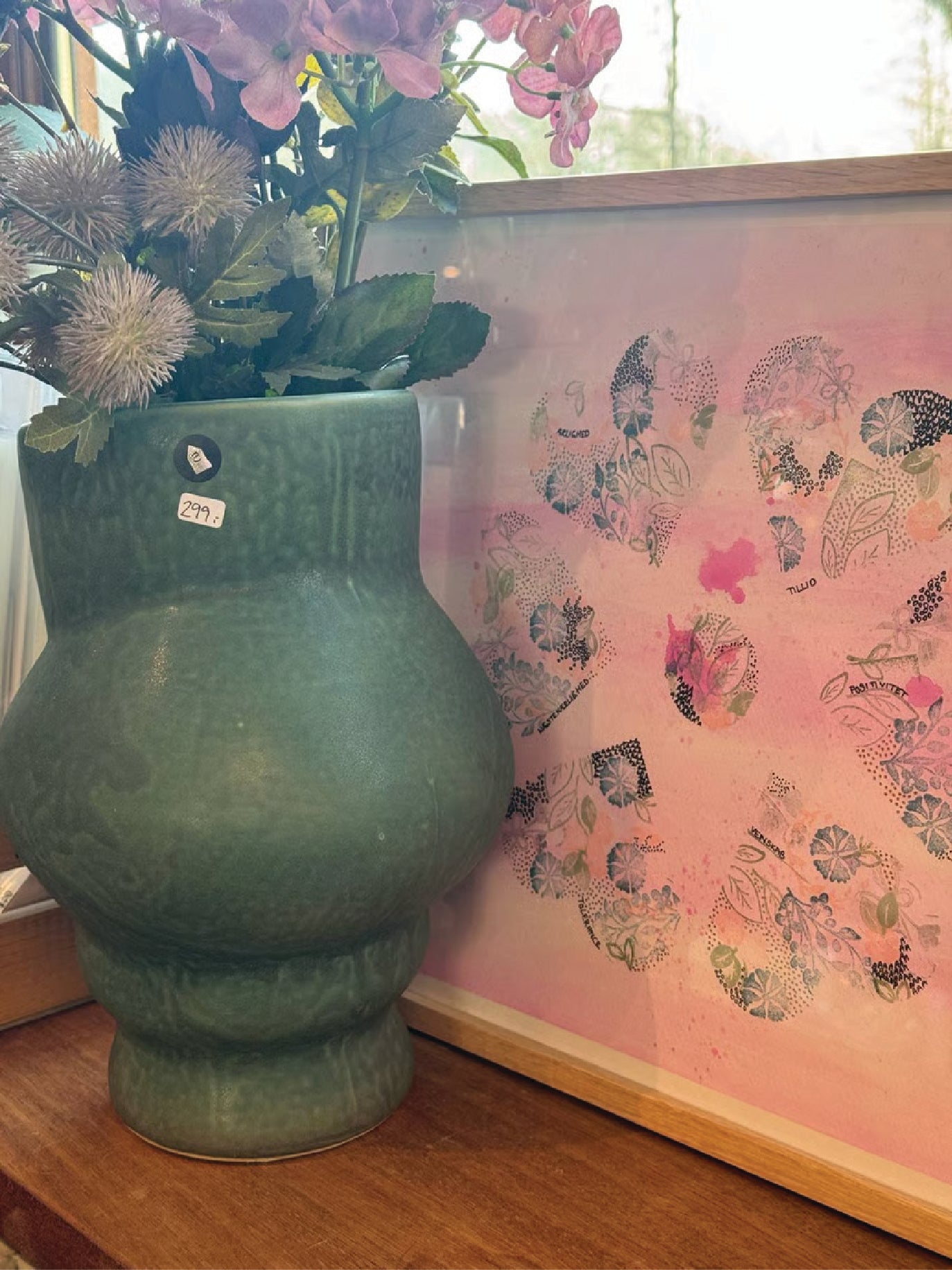 Indrammet Signeret og nummereret LCD kunstplakat 30x40  (MED RAMME)