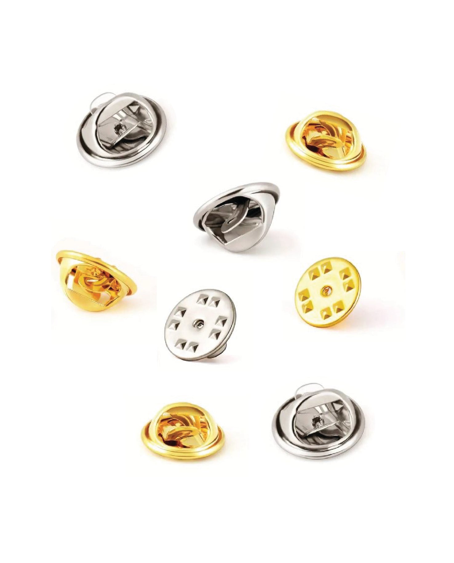 Pinlåse guld/sølv assorteret